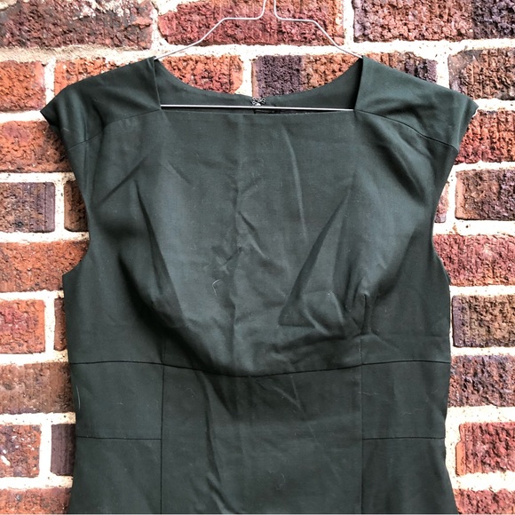 NWT LOFT lined workwear dress (green) (size 4) - Picture 3 of 9